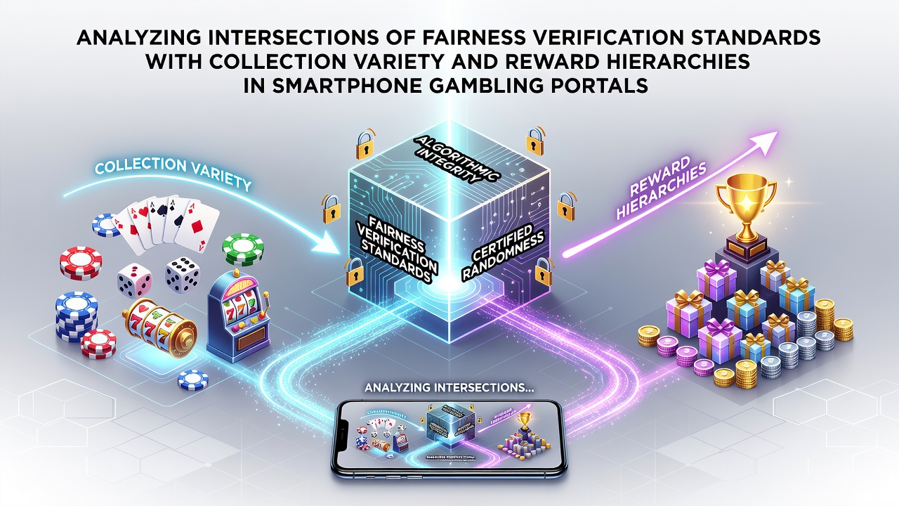 Smartphone displaying casino game interface with fairness certification badges and reward tier indicators