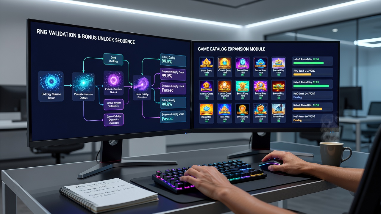 Global map highlighting RNG certification hubs and their role in digital game expansions