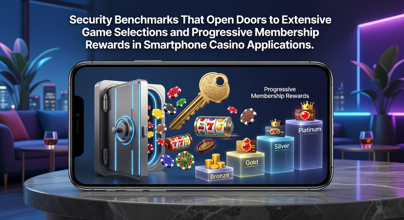 Smartphone displaying secure casino app interface with game icons and reward badges