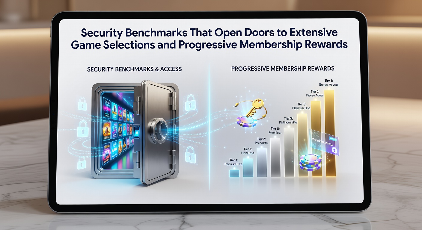 Mobile screen showing tiered membership levels alongside diverse game thumbnails in a casino app